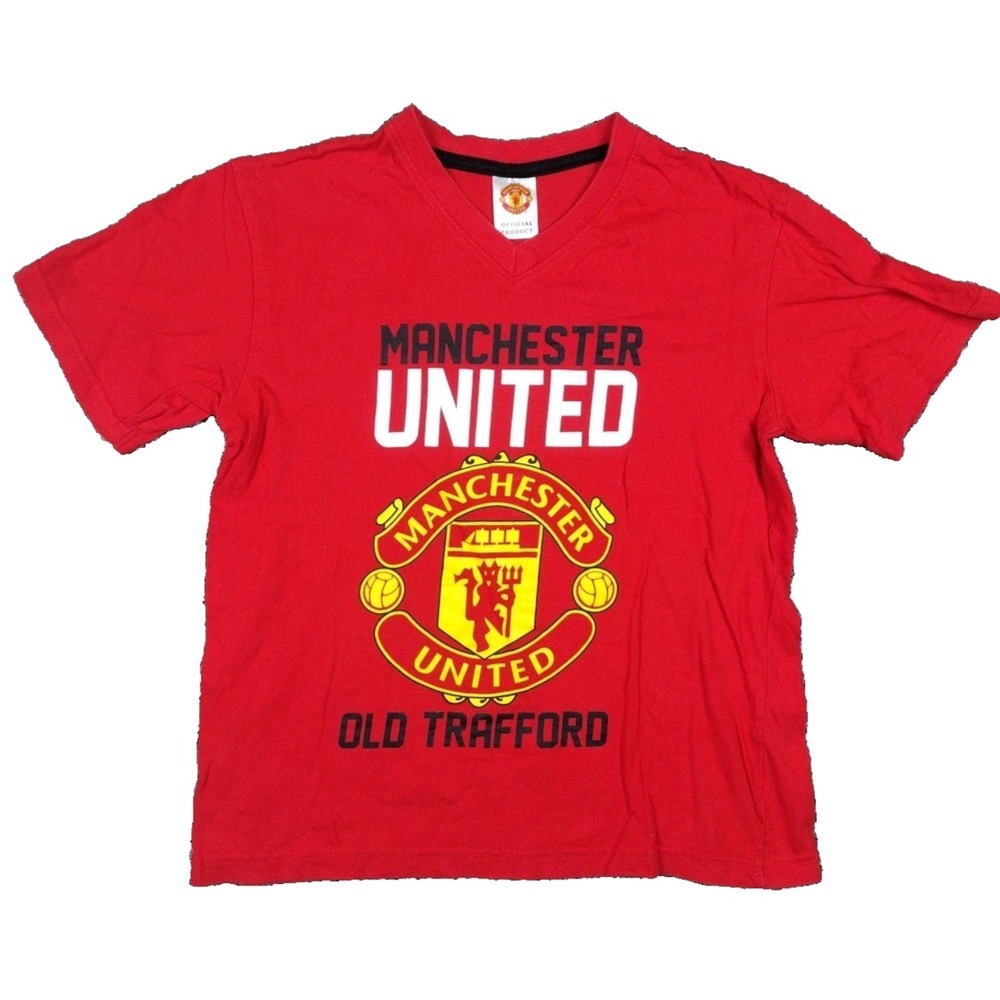 VTG Manchester United F.C Tshirt Kids 10-11 YRS The Red Devils Trafford Football